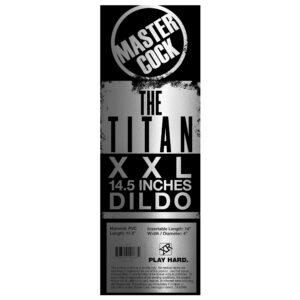 Gd103 The Titan Xxl 14 Inch Dildo Label